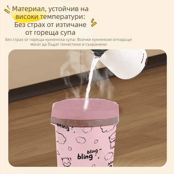 Нова торба за боклук с връзки за дома, изискана печатана пластмасова торба за кухня и баня, модел F