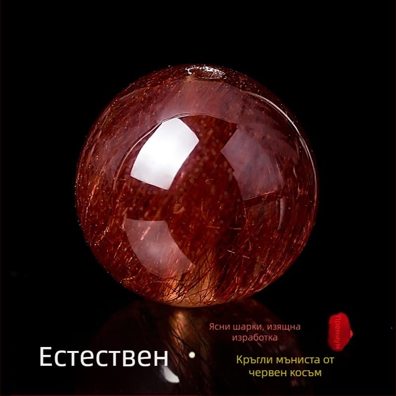 Естествени кристални свободни мъниста, кръгли кристални мъниста за гривна, елементи за DIY бижута