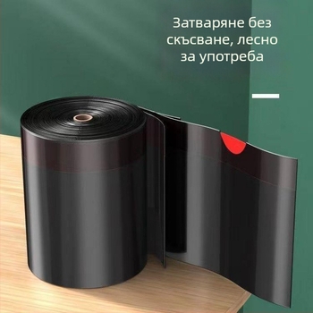 Скандинавски ултра дебели черни торбички за отпадъци с връзки за домашна употреба — кухня и баня