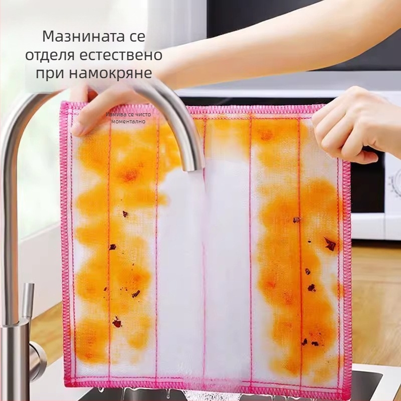 10 броя памучни марлени кърпи за кухня, абсорбиращи вода, удебелени, без власинки, подходящи за измиване на съдове