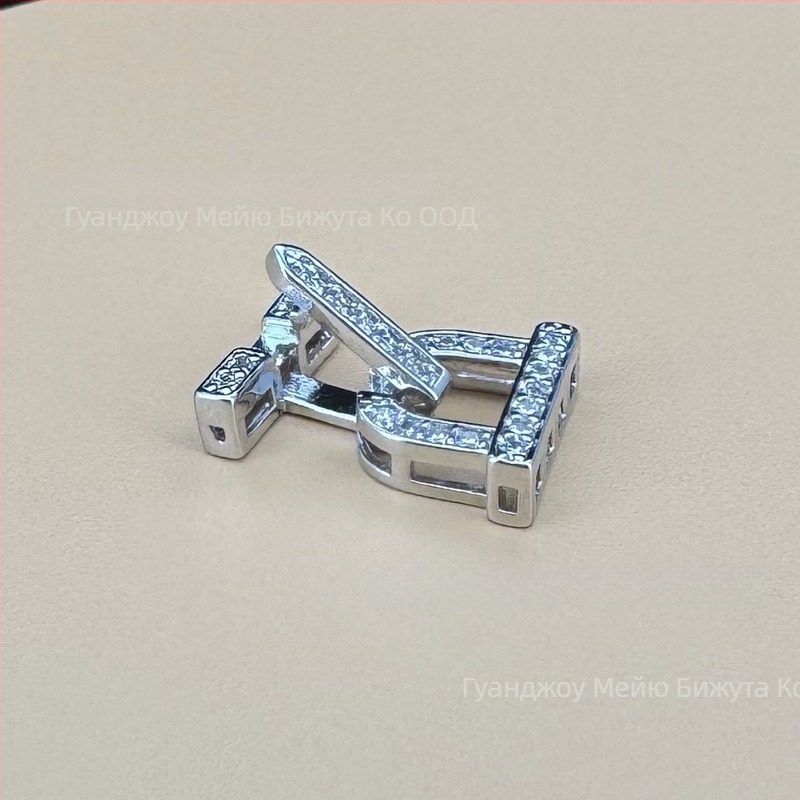 Ретро закопчалка за гривна/гердан с много редове zirconia, 18K позлатена медна основа, DIY аксесоар за завършване