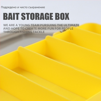 Двустранна риболовна кутия за съхранение, преносима кутия за примамки и куки за открит риболов