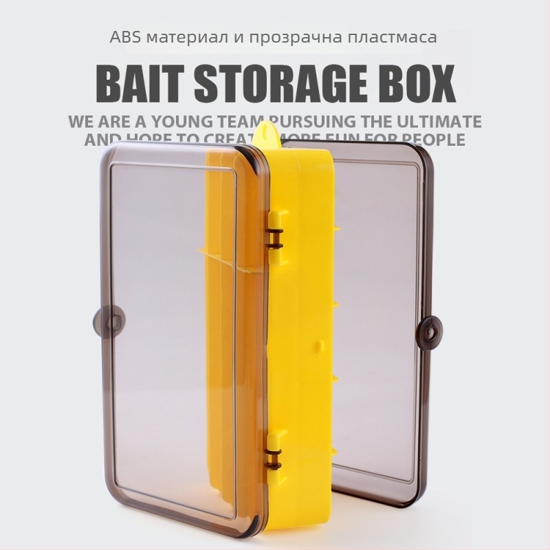Двустранна риболовна кутия за съхранение, преносима кутия за примамки и куки за открит риболов