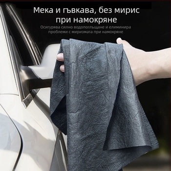 Микрофибър кърпа за почистване на стъкло и автомобил, удебелена, без власинки, без следи, 310 g