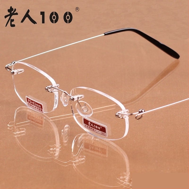 Безрамкови пресбиопични очила с асферични лещи, ултра леки антирадиационни очила за мъже и жени.