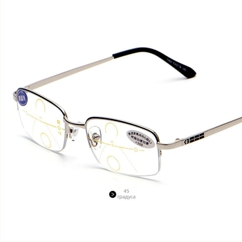 Мъжки очила за четене с HD прогресивни лещи, анти-синя светлина, за пресбиопия