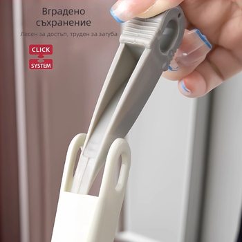 Японски стил за пролуки, многофункционална почистваща четка, висяща за баня, V-образна четка за прозоречни канали, без мъртви ъгли