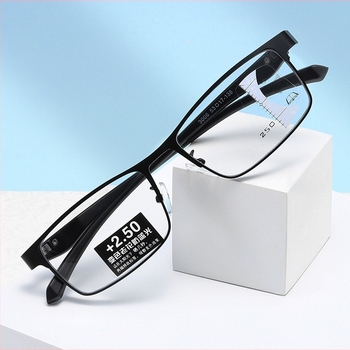 Пресбиопични очила с лещи, които променят цвета си под светлината, двойна употреба за близко и далечно четене, автоматично увеличение, защита от синя светлина, прогресивни лещи, модел 3006b