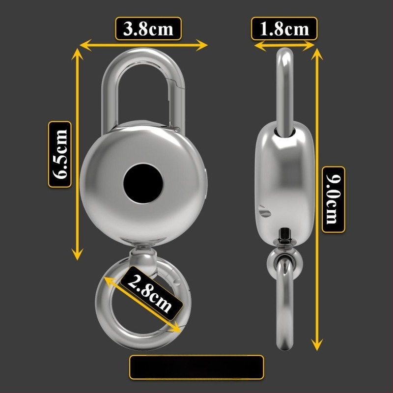 Изцяло метален ключодържател електронен часовник с колан за талия, многофункционален