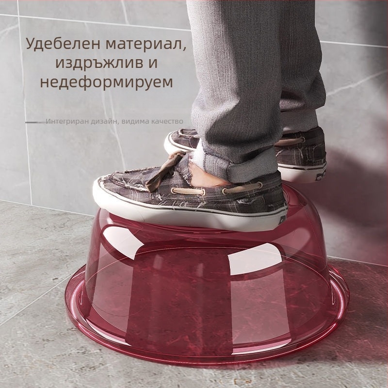 Пластмасово прозрачно корито, дебело дъно, 32 см, за къпане на бебета, пране в общежитие, миене на зеленчуци и крака, домашна употреба