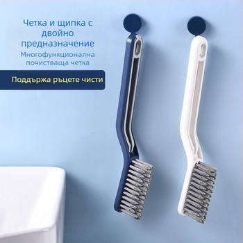 Японски стил почистваща четка за баня за фуги – 2 в 1, малка щипка за коса, за прозорци и кухня, многофункционална четка за фуги