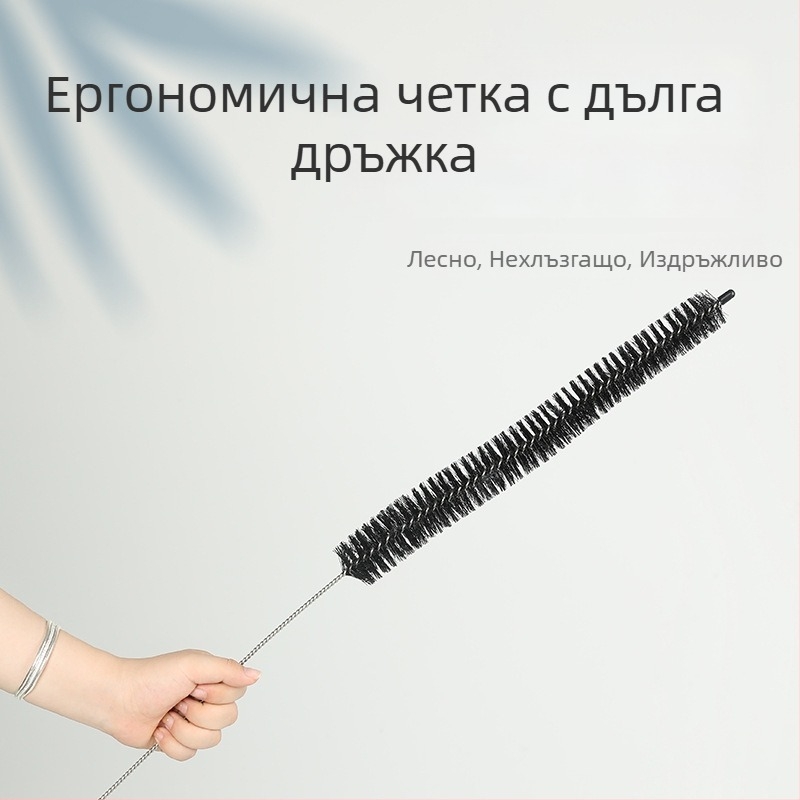 Younuo неръждаема стоманена четка за почистване на тръби и канали – премахване на косми, за въздуховоди и килими