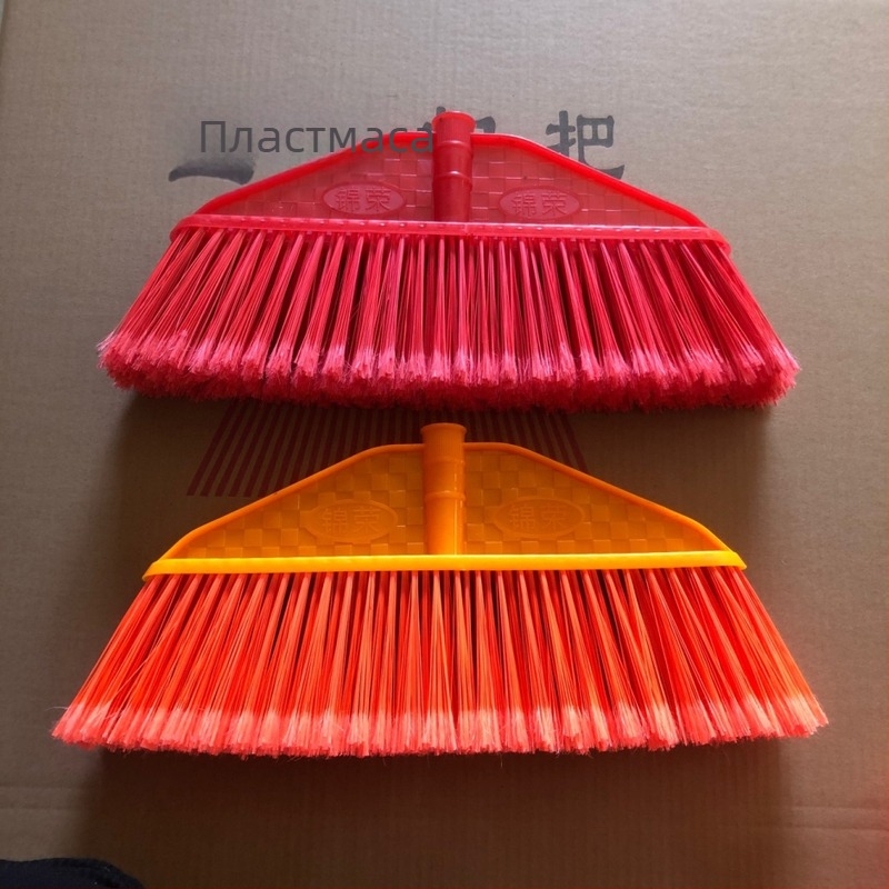 Пластмасова глава за метла с широко твърдо четинено влакно, голям размер за домашно, училищно и индустриално почистване
