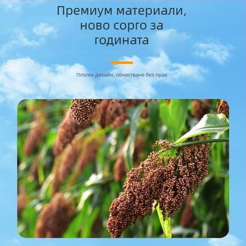 Ръчно изработена метла от златна коприна за вътрешно почистване, традиционен стил
