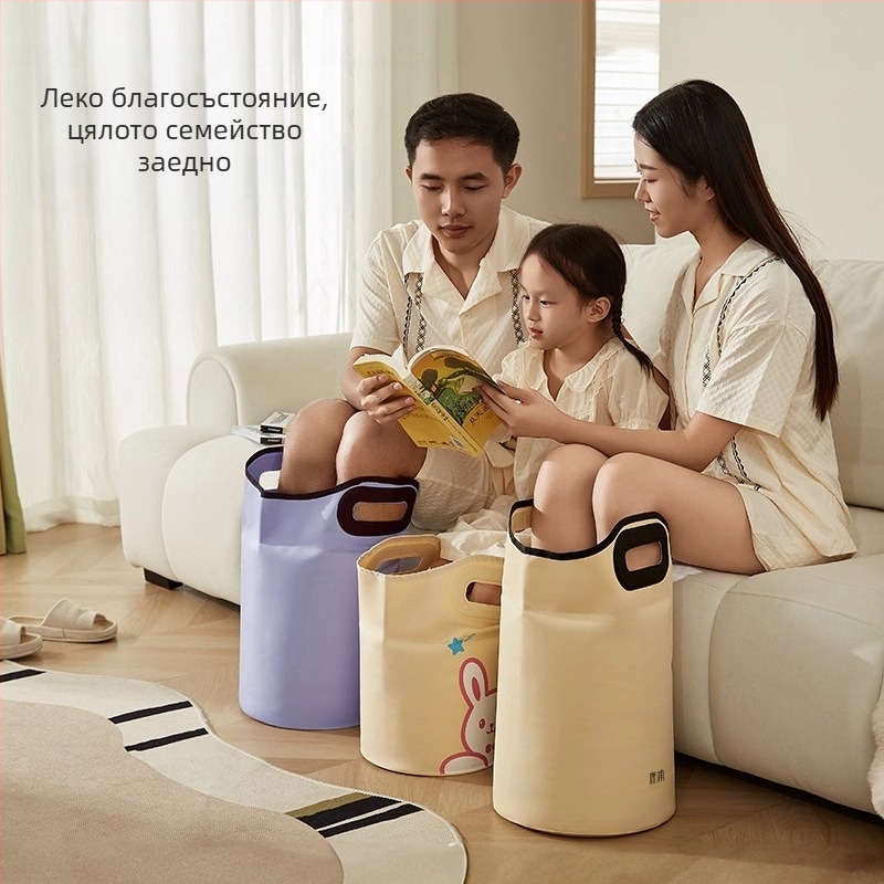 Изолирана сгъваема ваничка за крака с висока дълбочина за потапяне на прасци и крака, чанта за педикюр - подарък