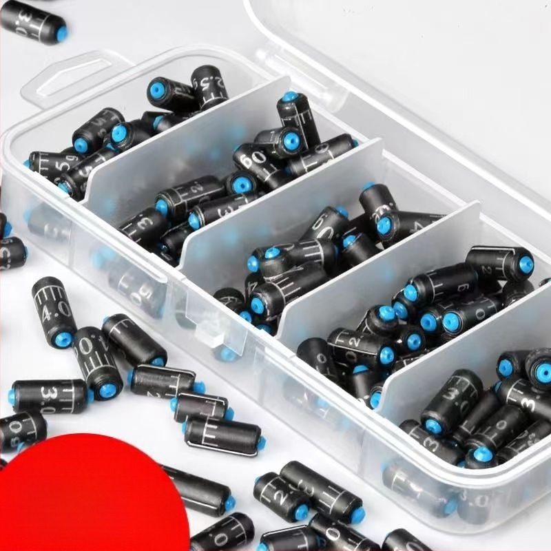 Кутия с градуирани оловни тежести, екологично чисти градуирани тежести, готови оловни изделия, оловени листове, тежести за риболов, принадлежности за риболов, ръчно завързана риболовна линия