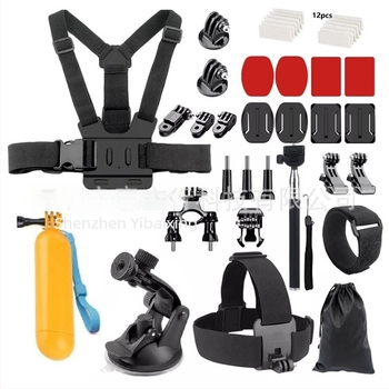 39-в-1 универсален комплект аксесоари за GoPro и DJI Osmo Action – гръден каиш за камера, подходящ за колоездене, плуване, гмуркане и стриймване на живо