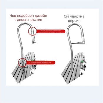 Сгъваем сушилник за дрехи от неръждаема стомана с 35 щипки – мултищипков дизайн, щипков стил, без следи