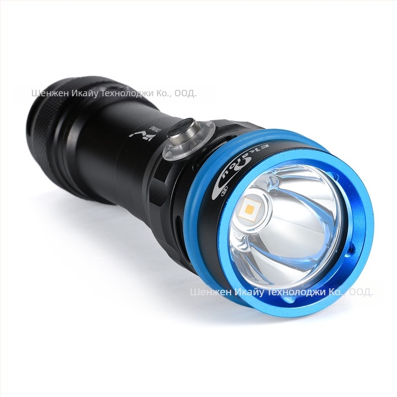 Ekaiou Dx2 LED подводен фенер за гмуркане — SFT40 водоустойчив осветител за вода и суша, комплект