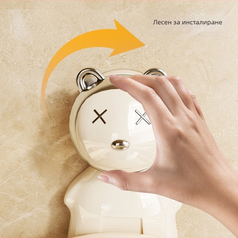 Сушилник за чорапи с вакуумна чашка и множество щипки