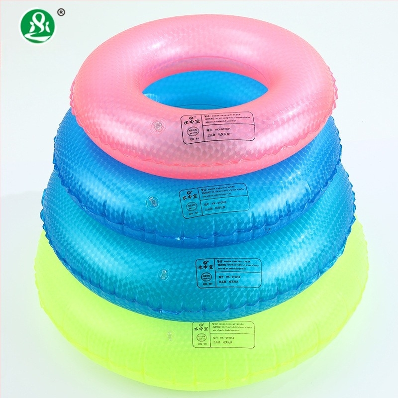 3D пръстен с перлен ефект за възрастни, надуваем плувателен пръстен, едноцветен и с гладка повърхност