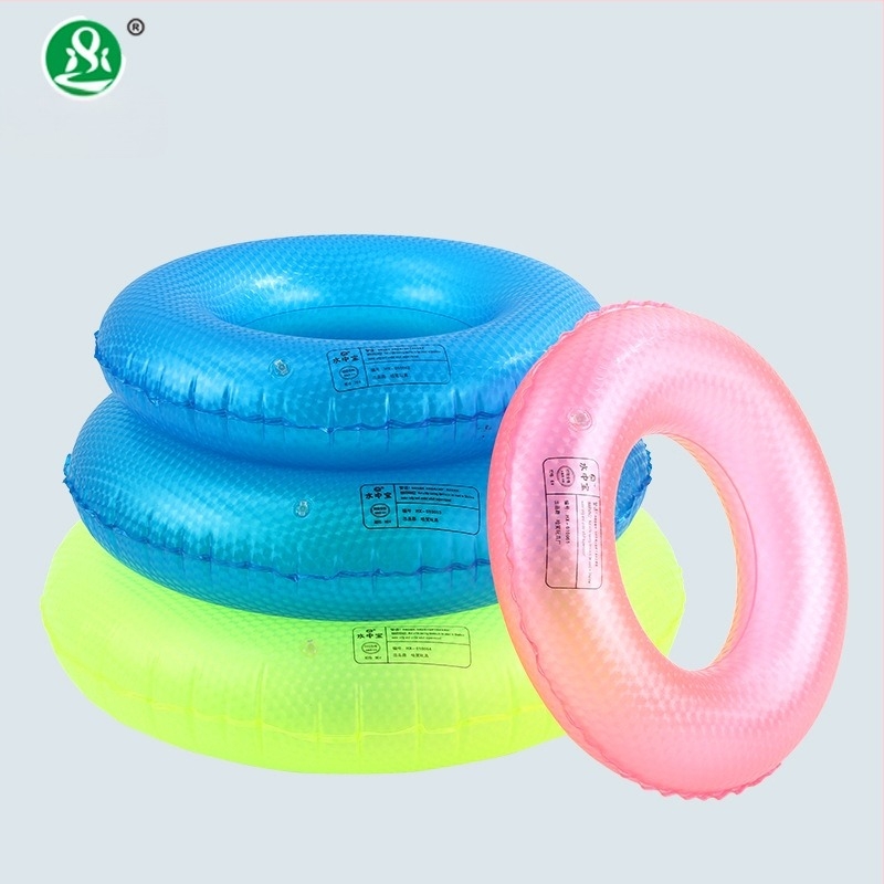 3D пръстен с перлен ефект за възрастни, надуваем плувателен пръстен, едноцветен и с гладка повърхност