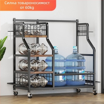 Метална стойка за чанти за голф и организатор за спортно оборудване
