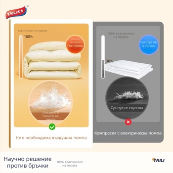 Taili вакуумна компресионна торба за дрехи, завивки и пухени якета – подходяща за преместване