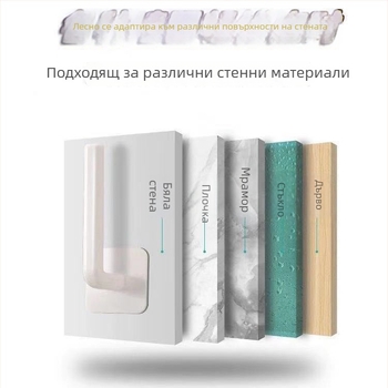 Безпробивна стенна закачалка с лепило, ABS, единична кука, модерен стил, натоварване до 10 кг, за кухня, спалня и баня, за съхранение