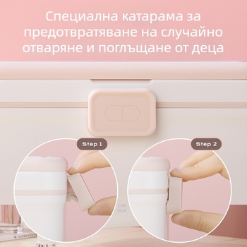 Camellia медицинска кутия за дома, голям капацитет, многослойна и с множество отделения за съхранение на лекарства
