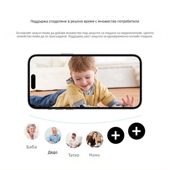 X5 домашна HD интелигентна безжична Wi‑Fi камера за дистанционно наблюдение с инфрачервено нощно виждане