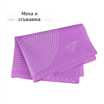 Силиконова подложка за омесване на тесто, 6 размера, кухненска подложка за печене, удебелена, противохлъзгаща и незалепваща повърхност