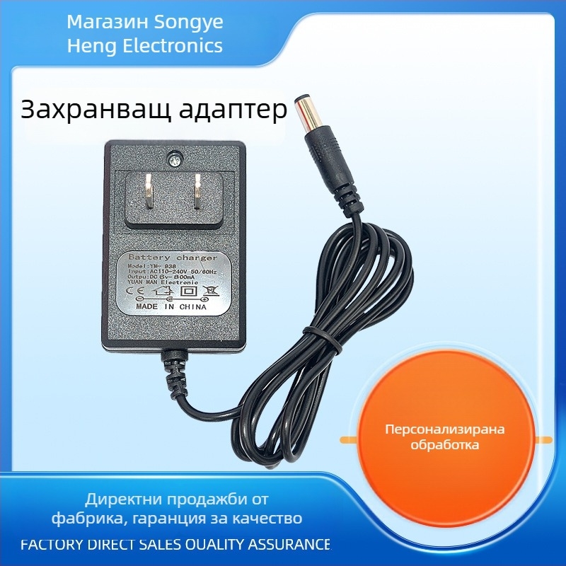 6V 800mA Европейски стандарт за оловно-киселинни батерии зарядно устройство — универсален адаптер