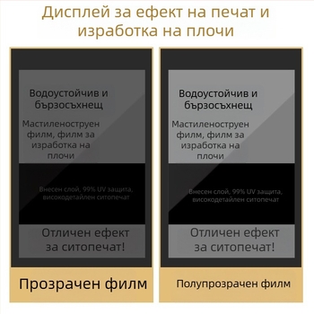 A3/A4 филмова хартия за струйно печатане – млечно бял водоустойчив филм за ситопечат върху прозрачен лист хартия за светлинно рисуване