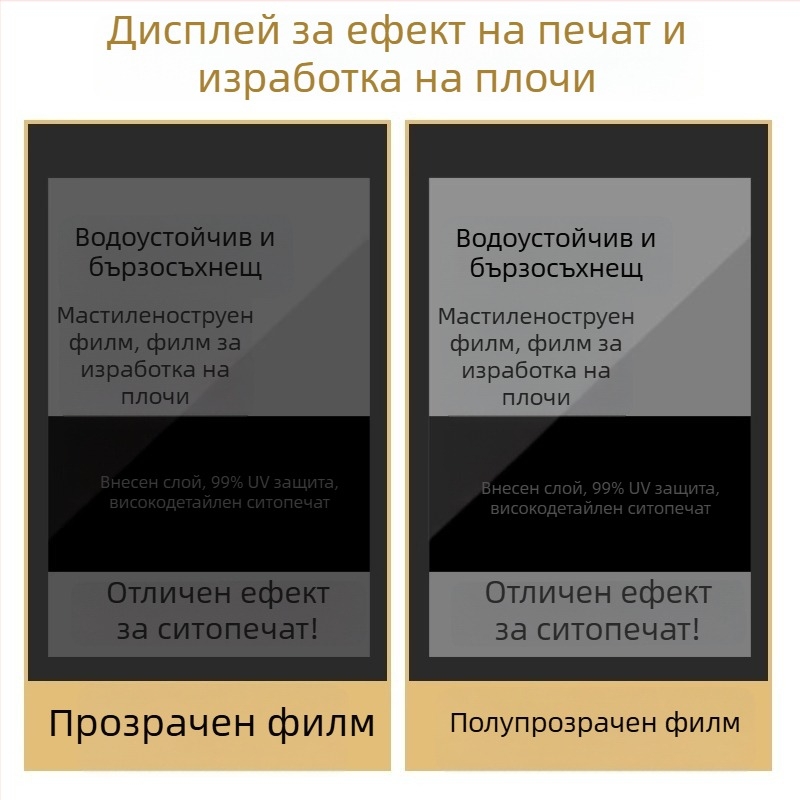 A3/A4 филмова хартия за струйно печатане – млечно бял водоустойчив филм за ситопечат върху прозрачен лист хартия за светлинно рисуване