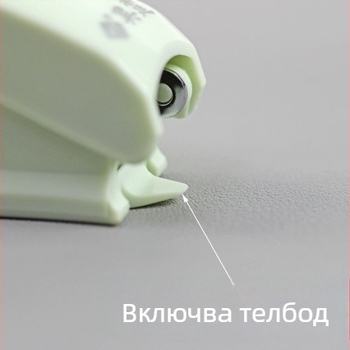 Комплект мини мультяшни степлери – сладки ученически канцеларски пособия, мултифункционална подвързваща машина