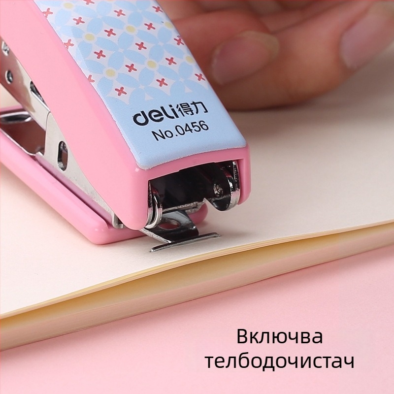 Deli 0456 мини комплект степлер с мил мультяшен дизайн