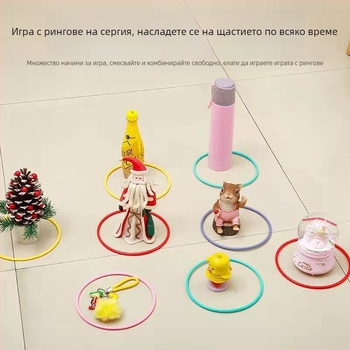 Телескопична пръчка за прибиране на пръстени с куха кука, за нощни пазари, бамбуков пръстен