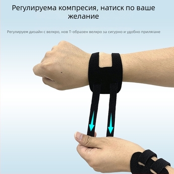 TFCC травма на китката — спортна киткова поддръжка и фиксиращ лент за рехабилитация при навяхване по време на писане