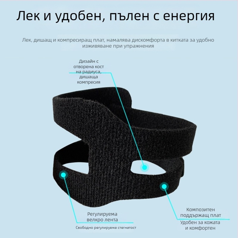 TFCC травма на китката — спортна киткова поддръжка и фиксиращ лент за рехабилитация при навяхване по време на писане