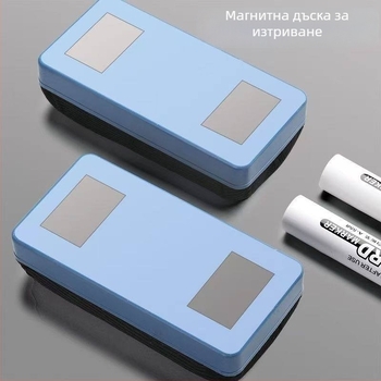 Магнитна гума за черна дъска и бяла дъска, двупосочно използване за тебешир и сухо изтриване, подходяща за класна стая
