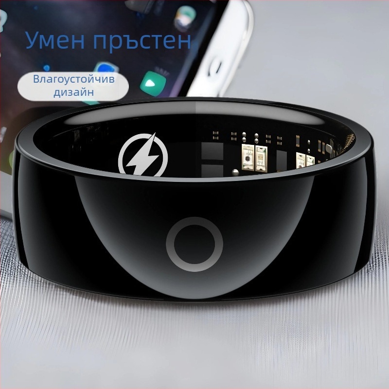 RN01 Смарт пръстен с докосване: мониторинг на кислород в кръвта, сърдечен ритъм, сън и кръвно налягане, крачкомер и спортно проследяване