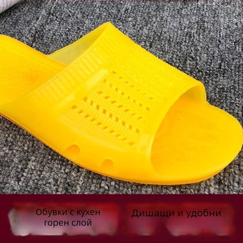 Мъжки удобни, износоустойчиви PVC джапанки в ретро стил, подходящи за вкъщи и баня.