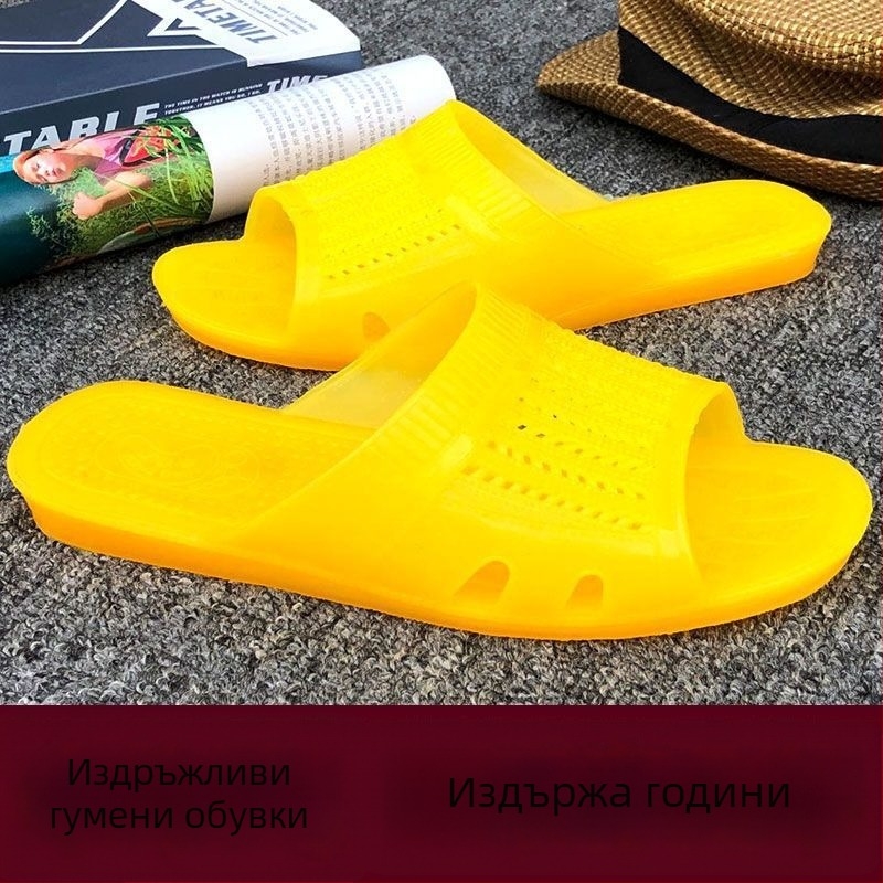 Мъжки удобни, износоустойчиви PVC джапанки в ретро стил, подходящи за вкъщи и баня.