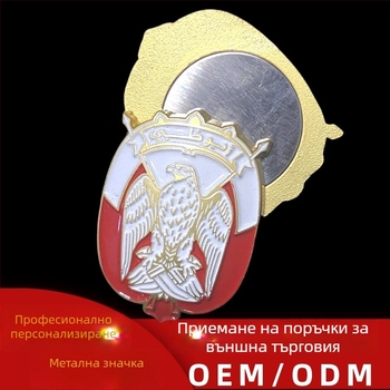 Емайлирана метална значка, персонализиран мемориален медал за училищен маратон и корпоративни събития