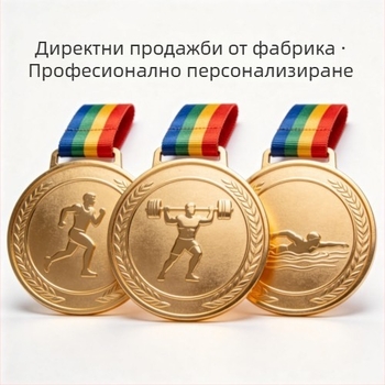Персонализирани метални медали за маратонски състезания, ембосирани медали за събития и персонализирани етикети.