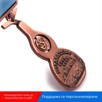Медали с форма на тиква от цинкова сплав за спортни събития и маратони.