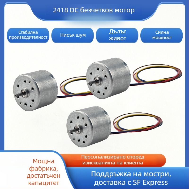DR-BLDC-2418 безчетков DC мотор за електрически бръсначи, ръчни прахосмукачки и електрически четки за зъби