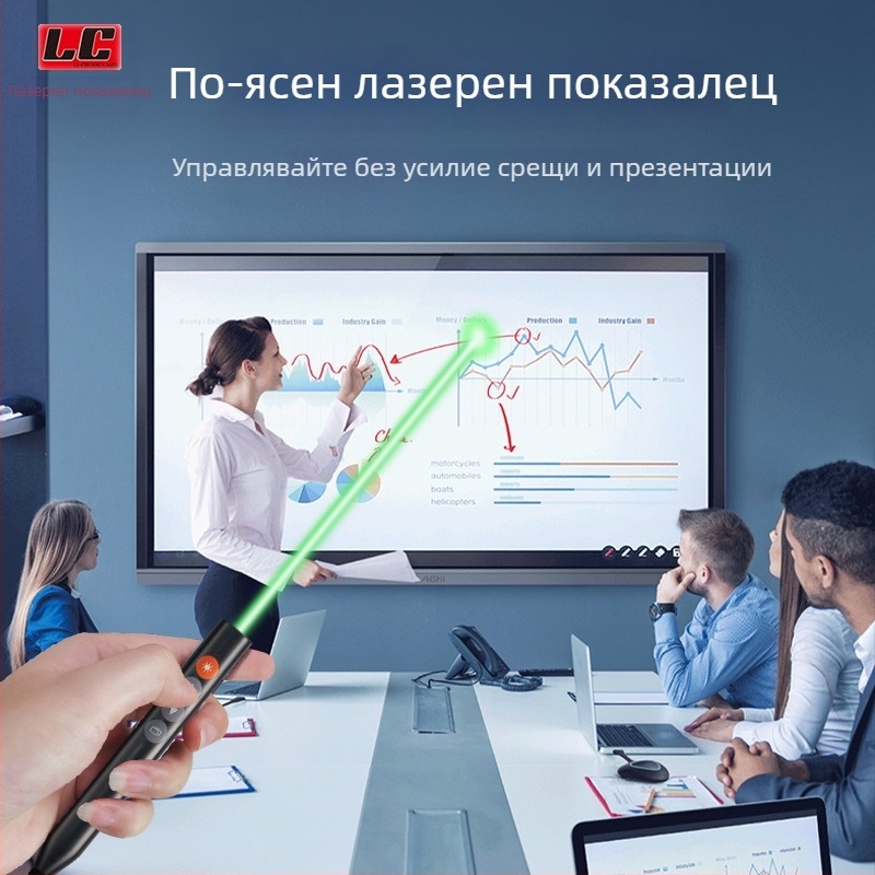 Fleck лазерен пен за обръщане на страници и писане на тъч екран, PPT дистанционно, всичко в едно – интелигентен маркер за дъска