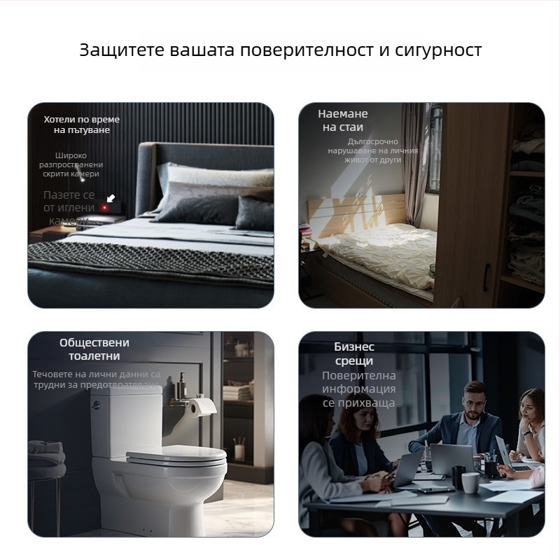 Детектор за хотелска камера с интелигентно инфрачервено сканиране и аларма